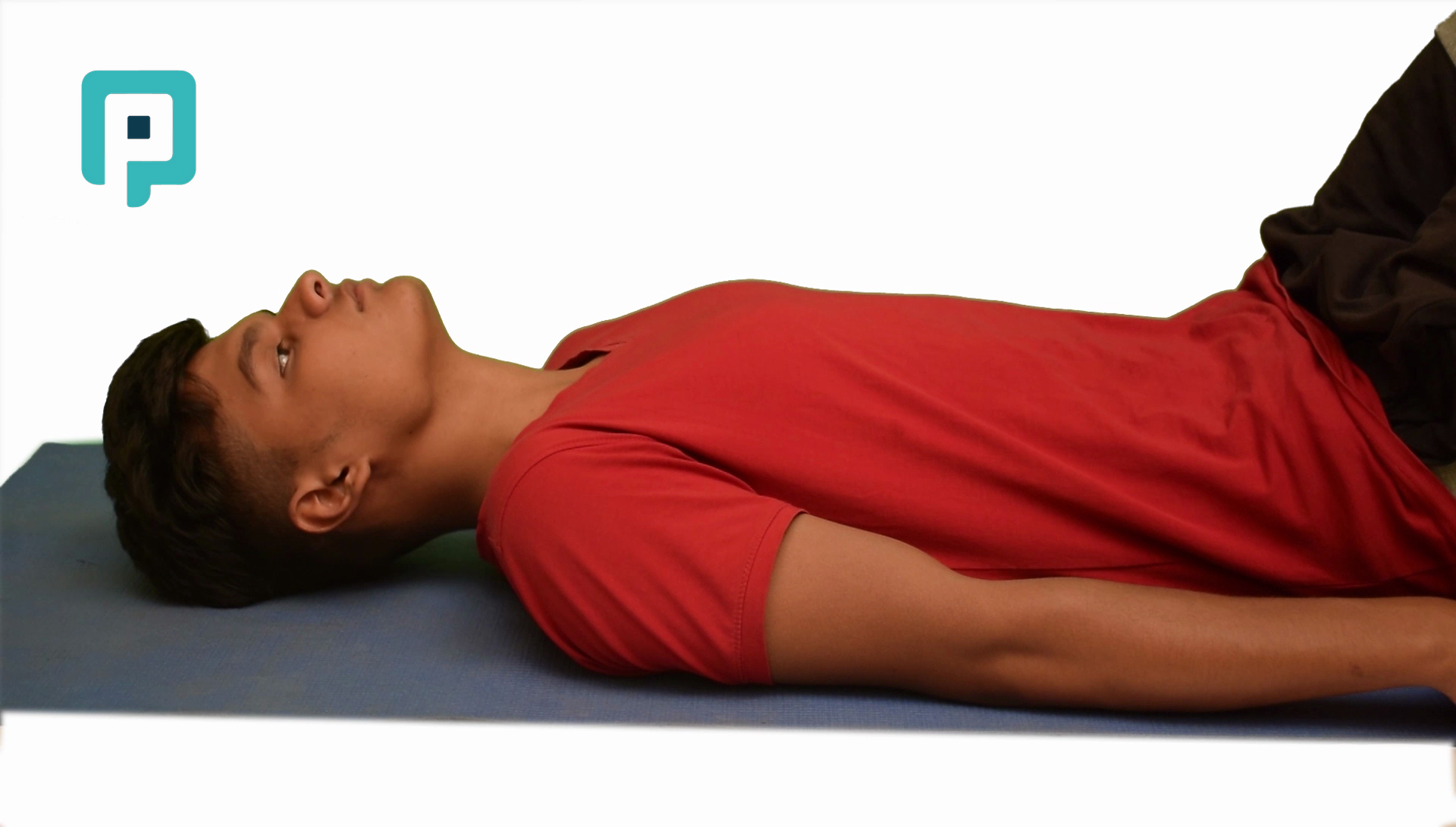chin tuck in supine - beginner Neck exercise
