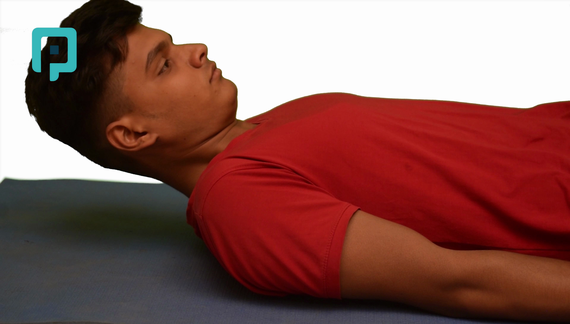 supine chin tuck with head lift - beginner Neck exercise