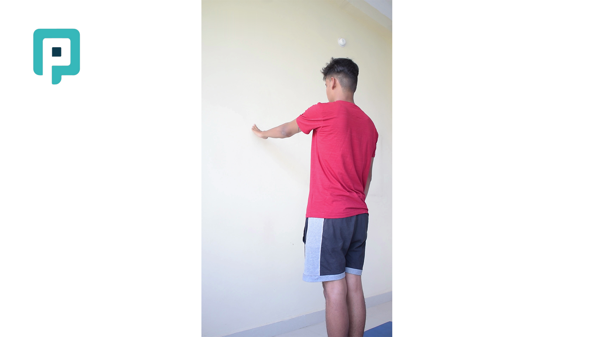 single arm wall push with scapular protraction - beginner Upper Body exercise