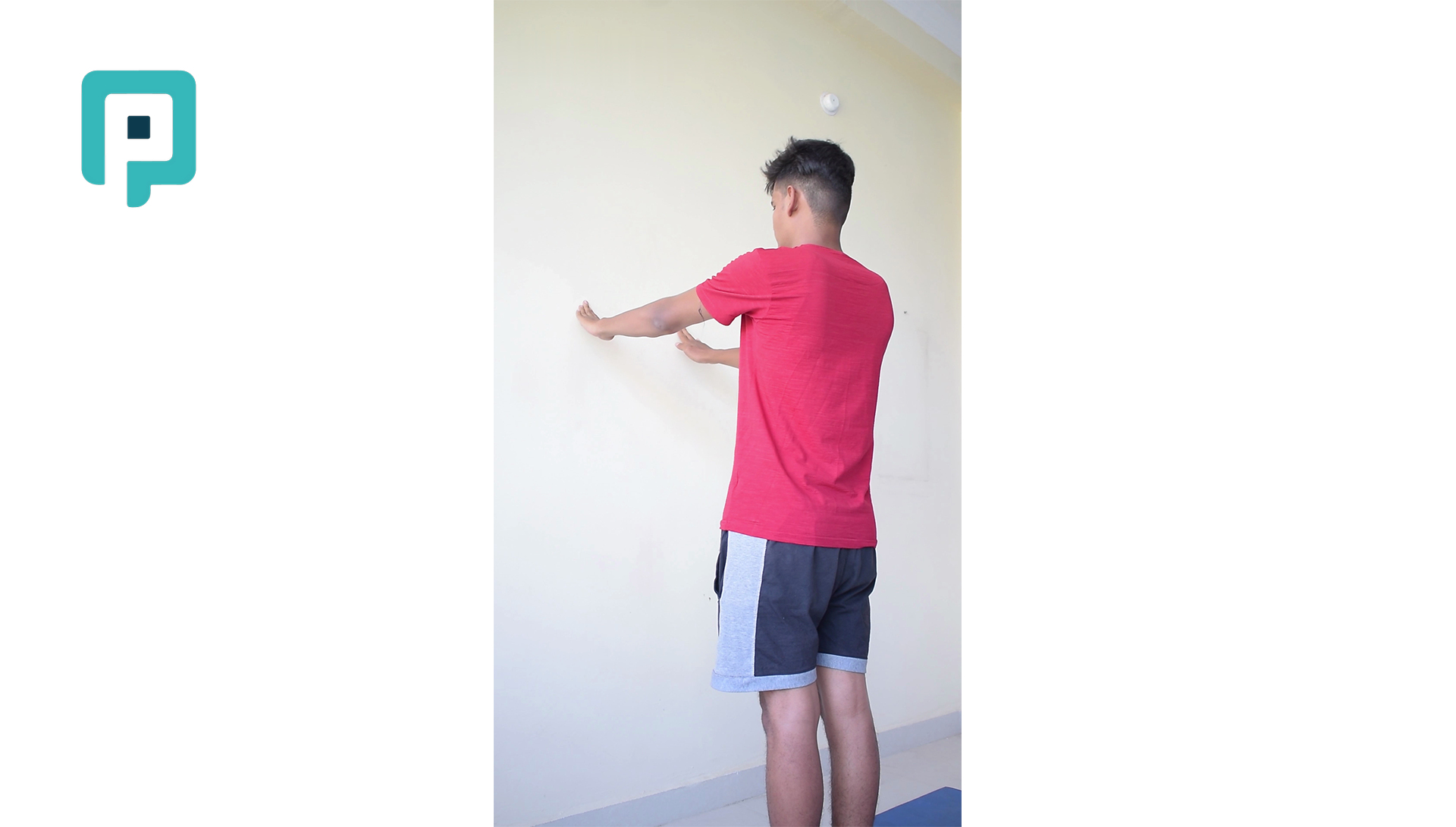 equal weight bearing wall press - beginner Upper Body exercise