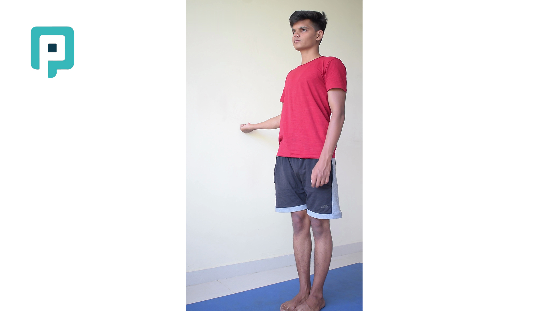 shoulder internal rotator stretch at wall - beginner Upper Body exercise