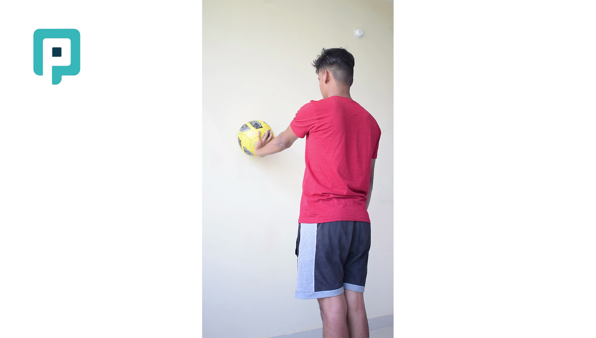 ball circles on wall in shoulder flexion - beginner Upper Body exercise