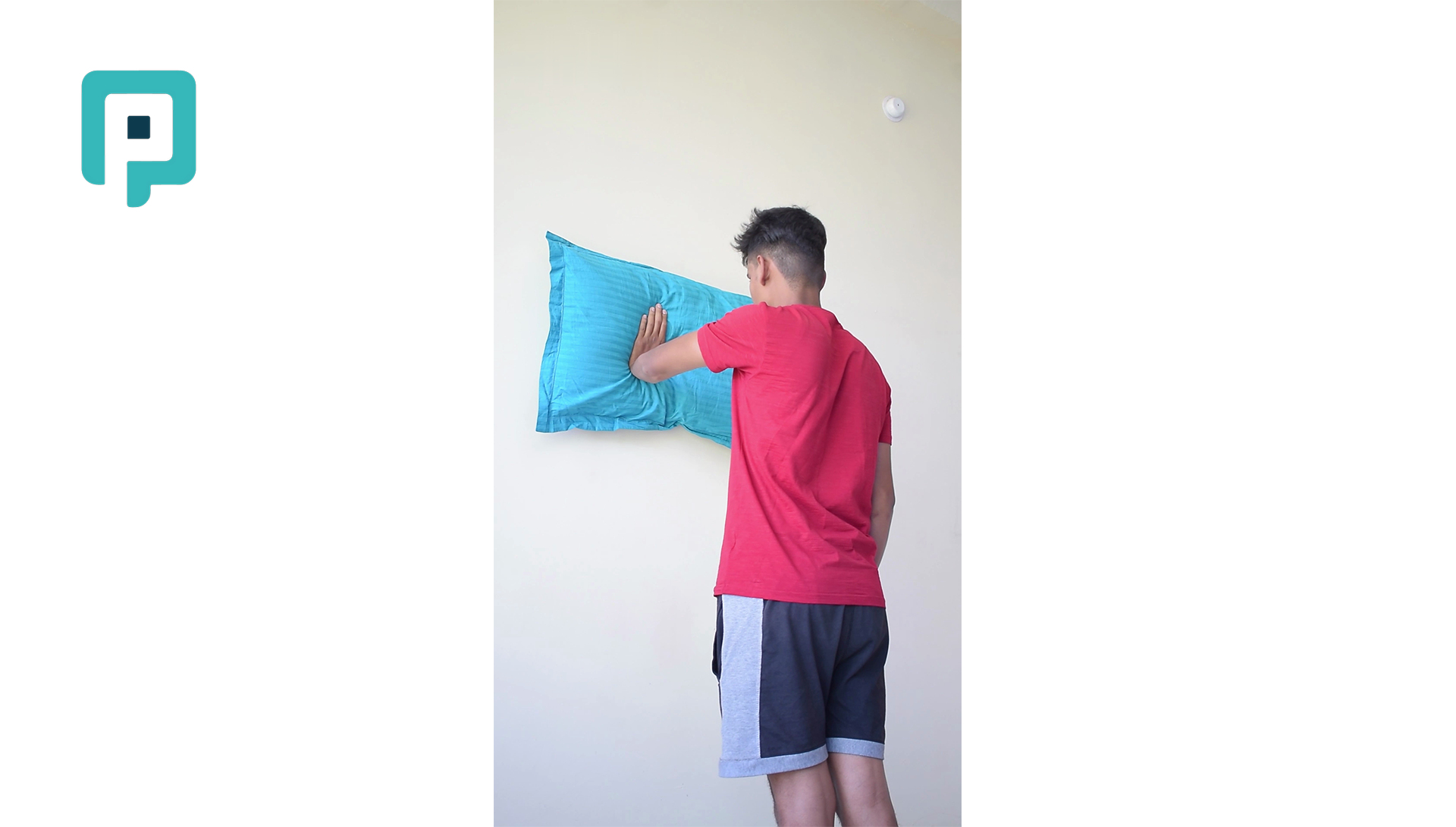 single arm wall push with shoulder protraction - beginner Upper Body exercise