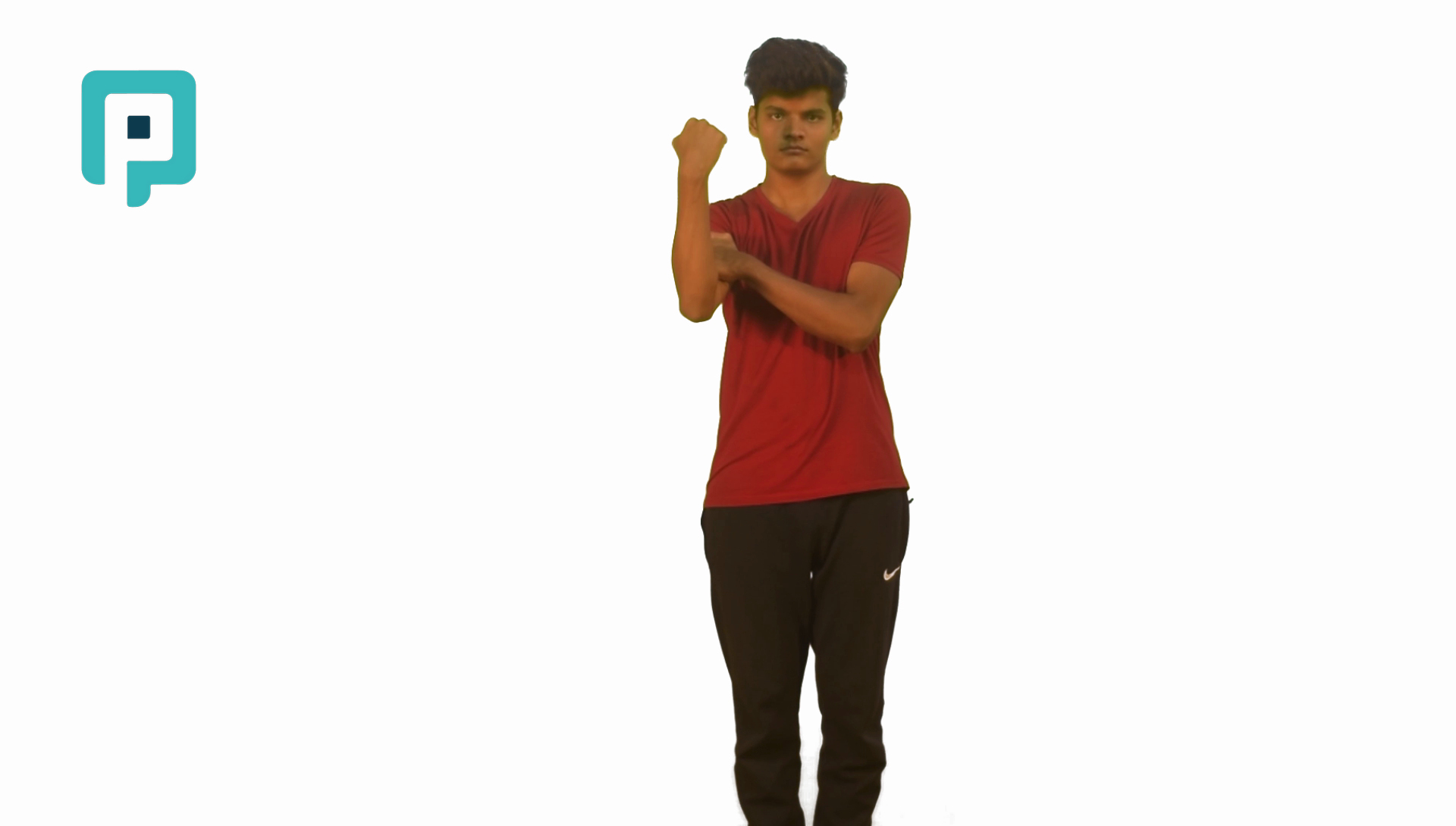 shoulder flexion isometric with elbow bend - beginner Upper Body exercise