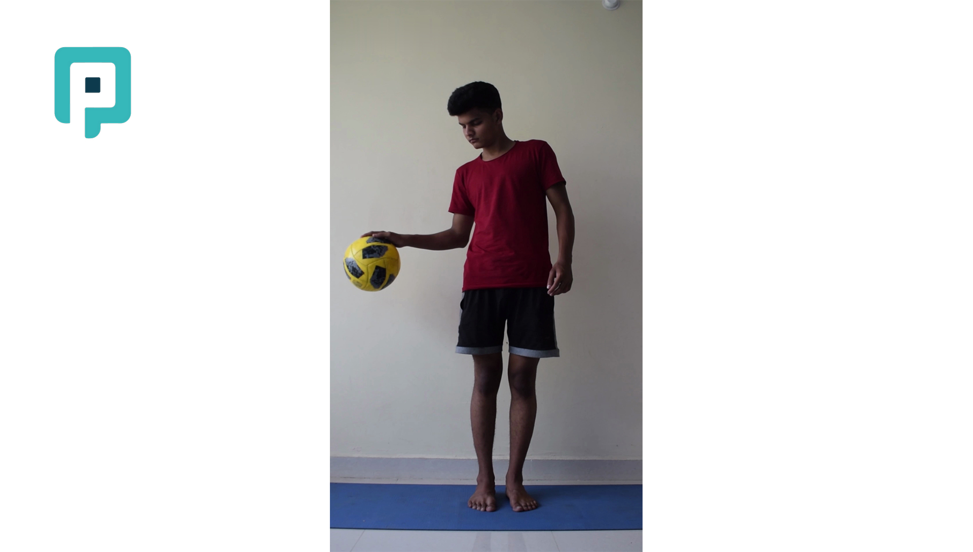 single hand ball toss and catch - beginner Upper Body exercise