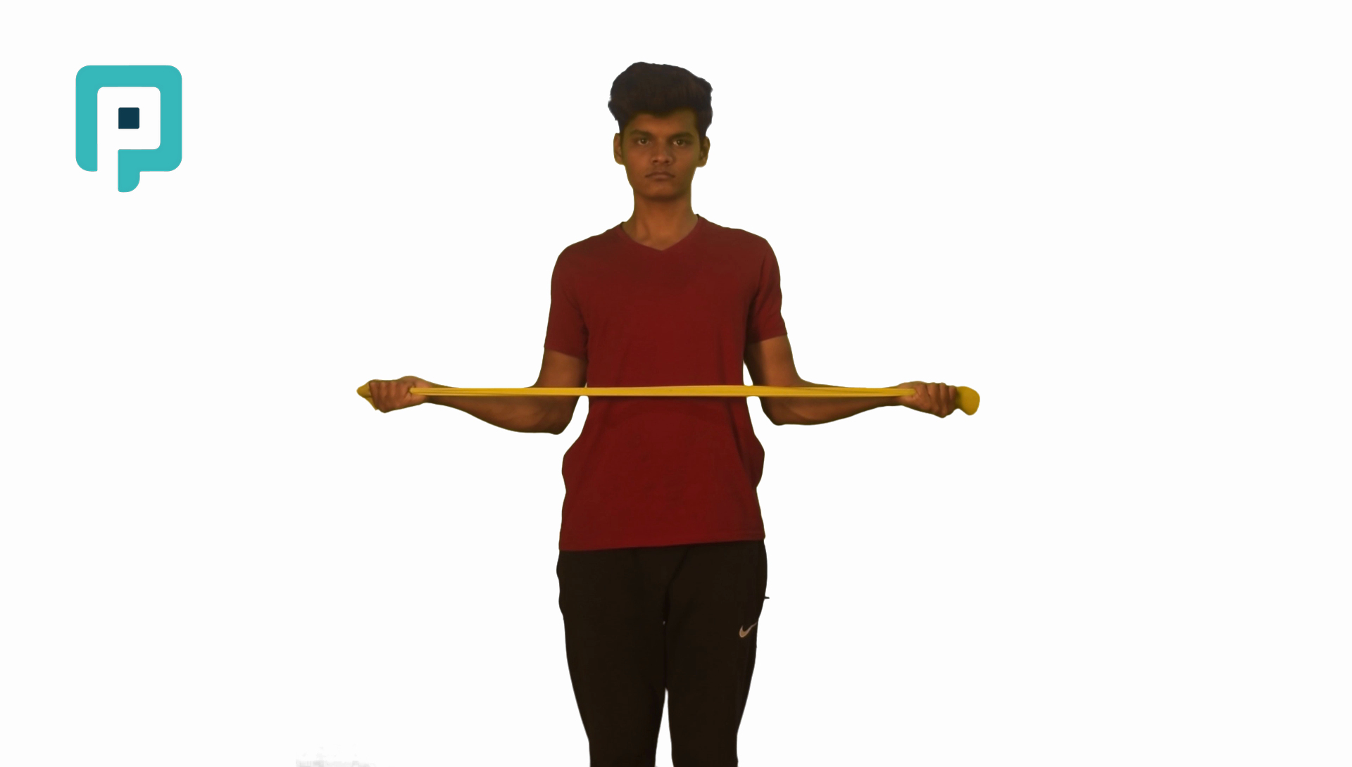 external rotation with resistance band - beginner Upper Body exercise