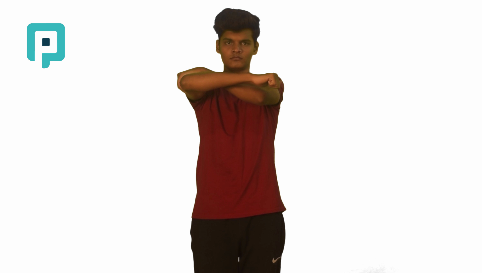 shoulder horizontal abduction isometric with elbow flexed - beginner Upper Body exercise