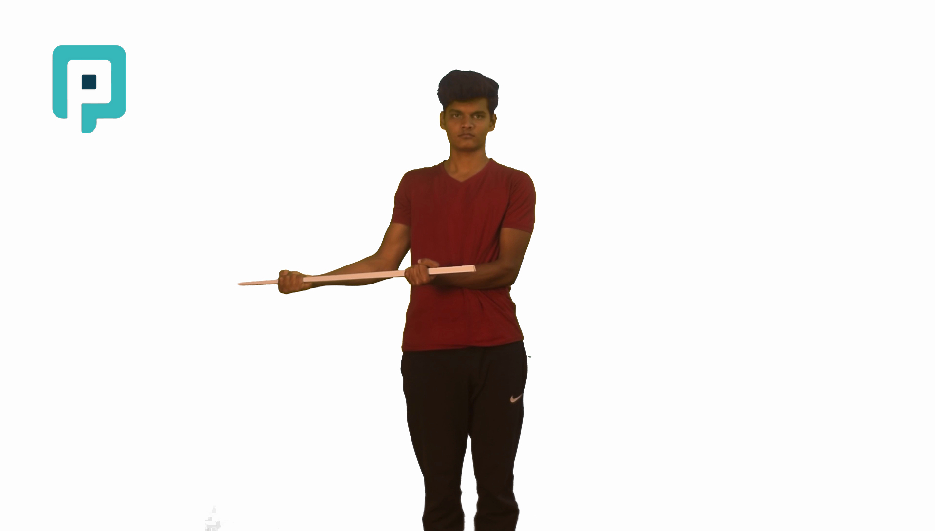 standing shoulder external rotation using cane - beginner Upper Body exercise