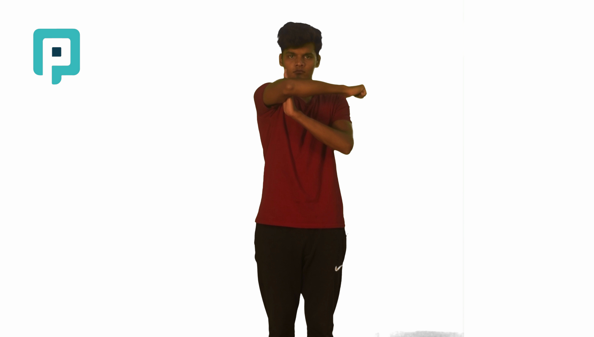 shoulder horizontal adduction isometric with elbow flexed - beginner Upper Body exercise