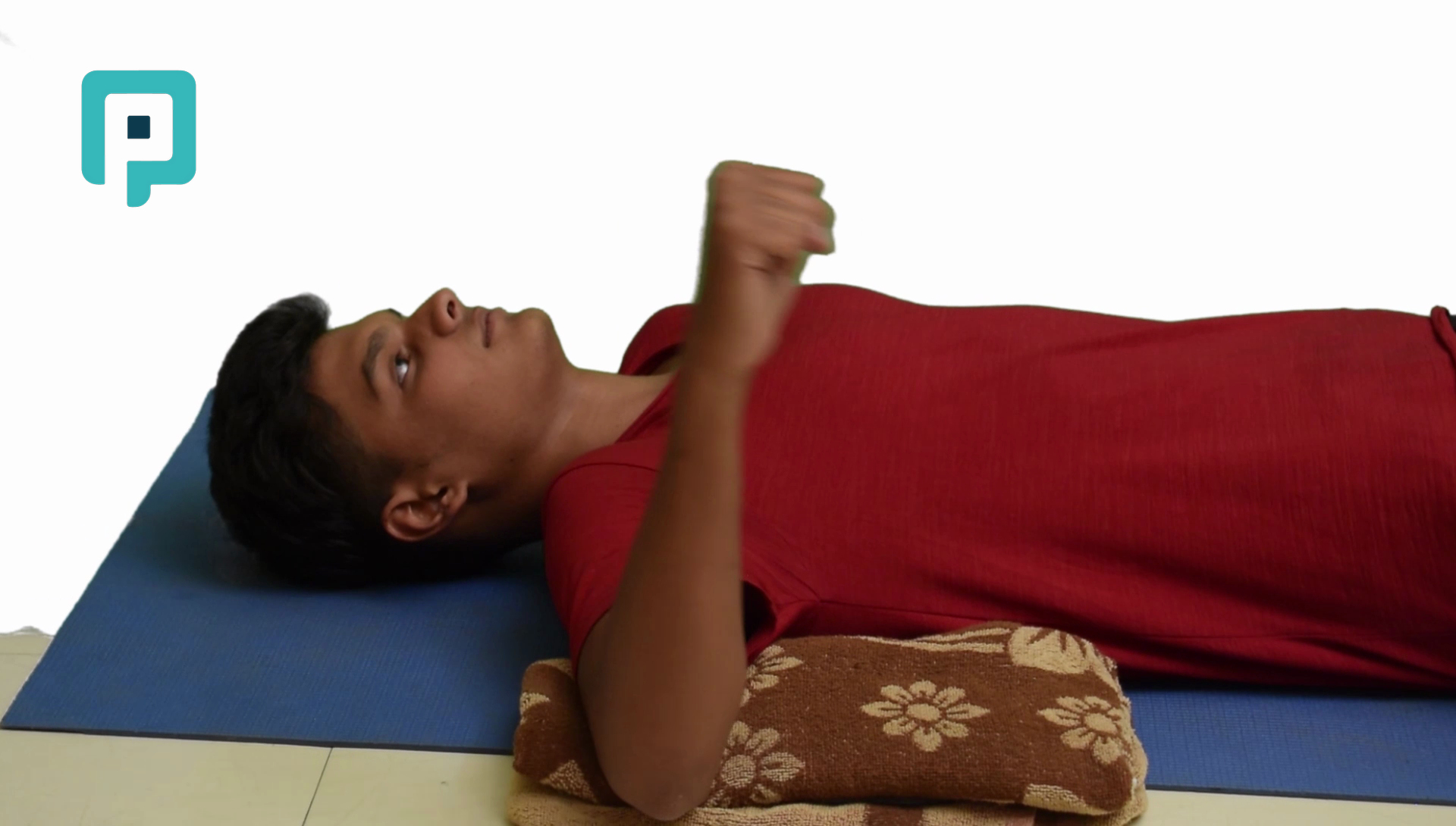 supine shoulder external rotation at 90 - beginner Upper Body exercise