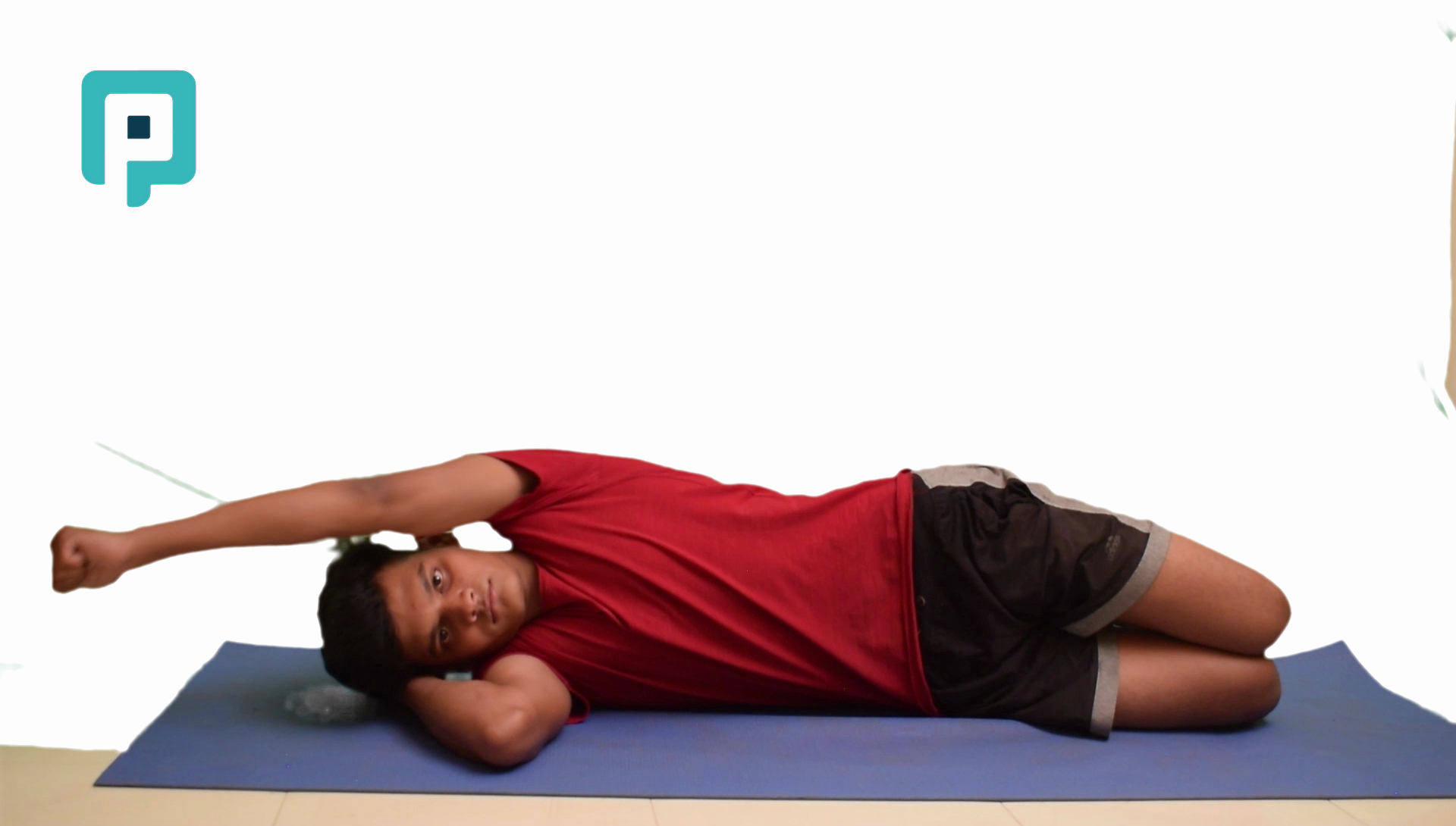 side lying shoulder flexion - beginner Upper Body exercise