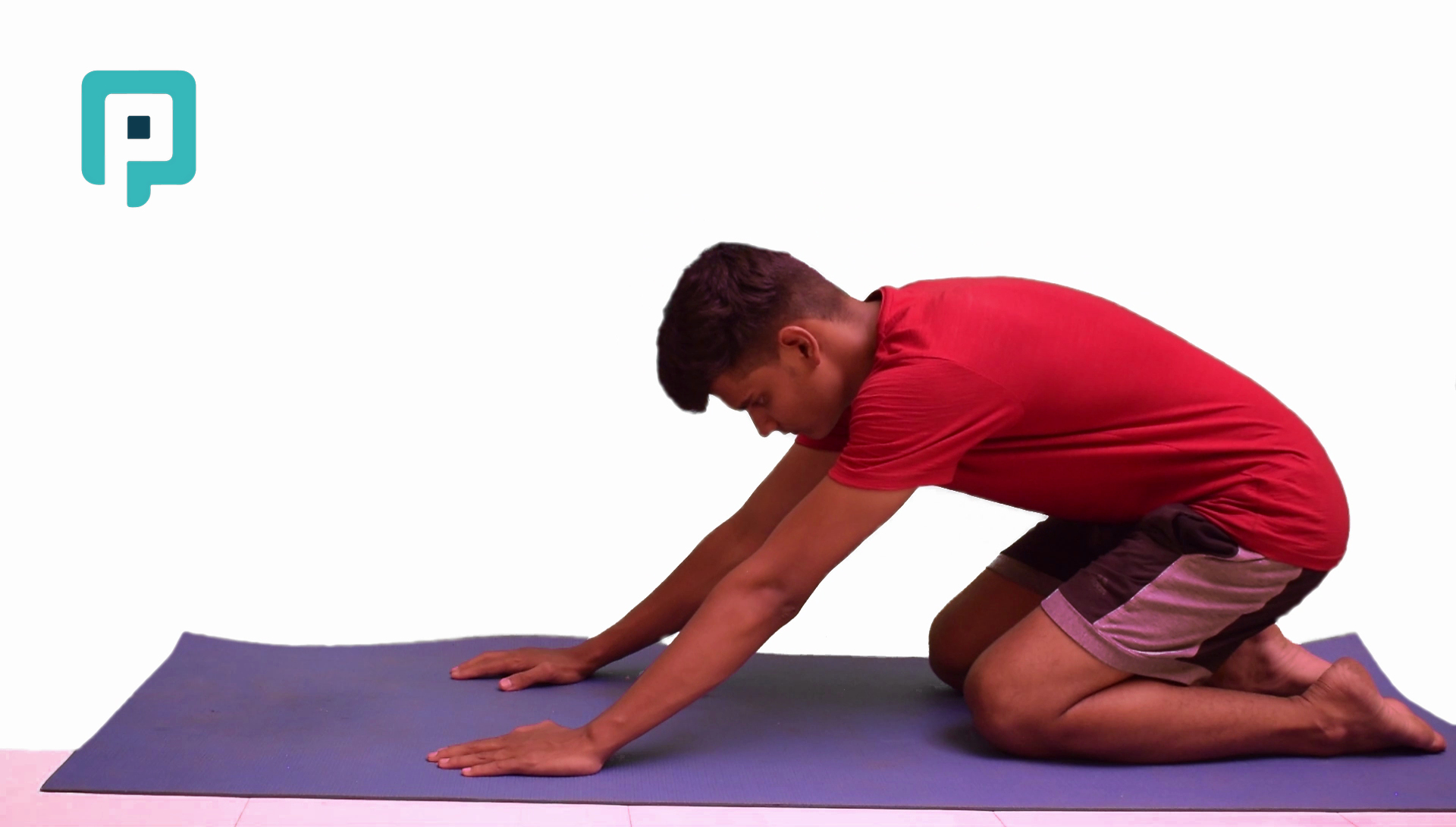 q ped scapular push to child pose - beginner Upper Body exercise