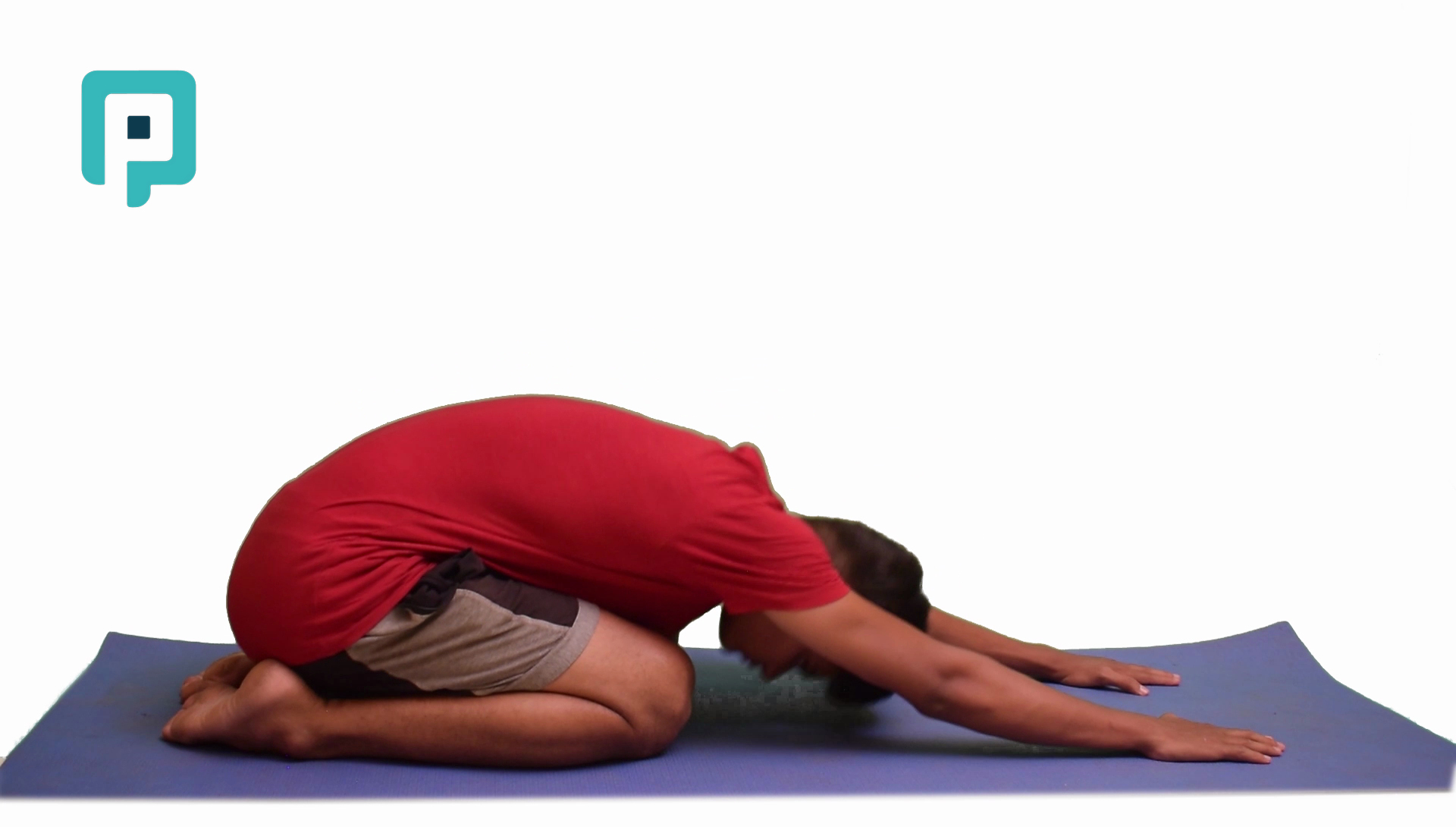 q ped to child pose stretch - beginner Upper Body exercise