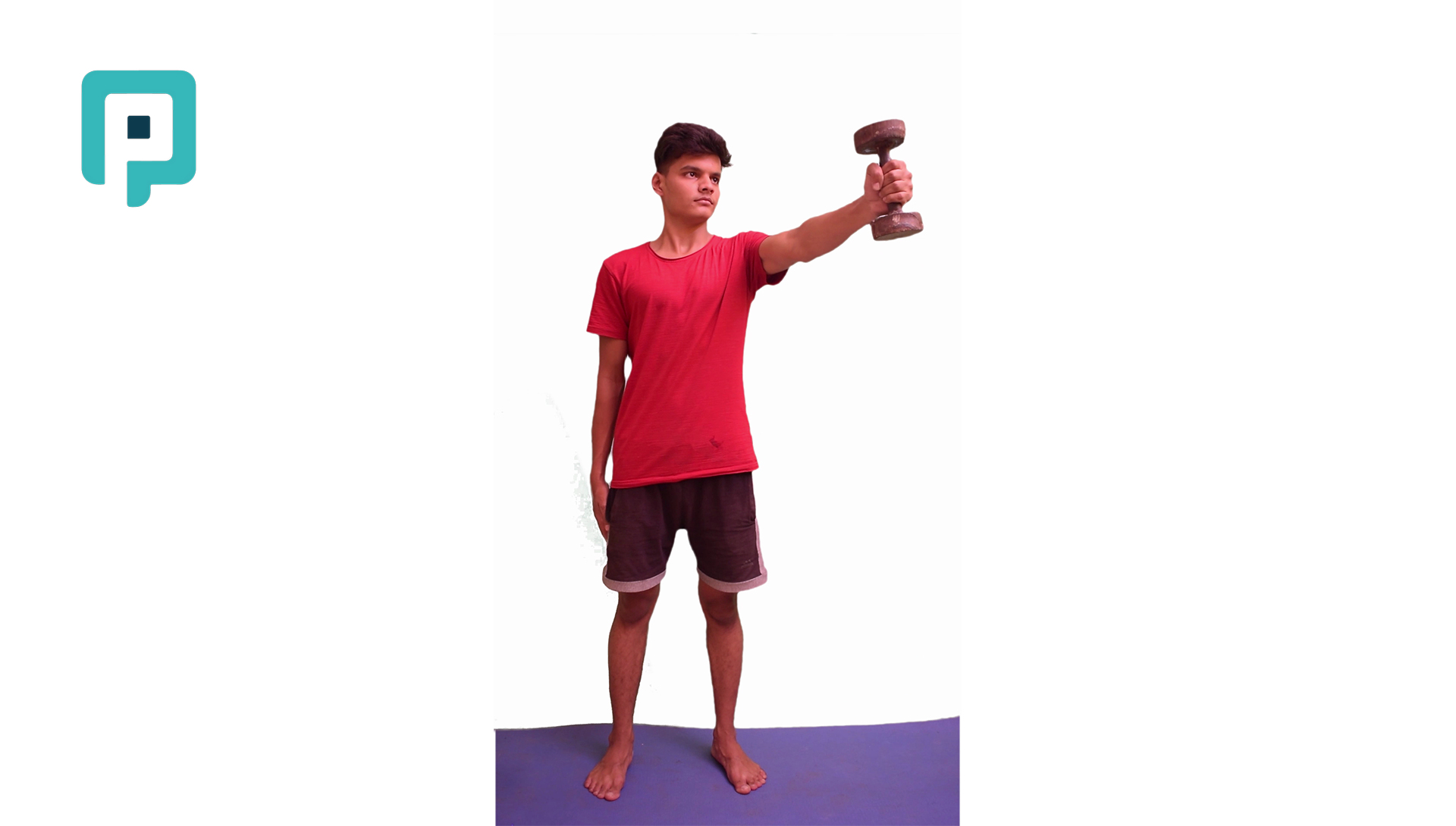 standing shoulder flexion to 90 degrees with dumbbell - beginner Upper Body exercise