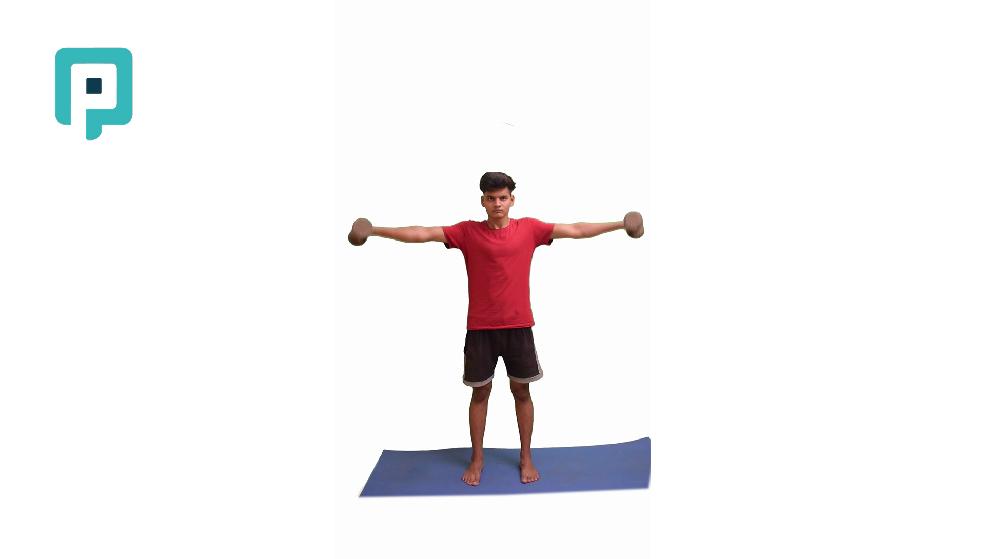 standing bilateral shoulder abduction with dumbbell - beginner Upper Body exercise
