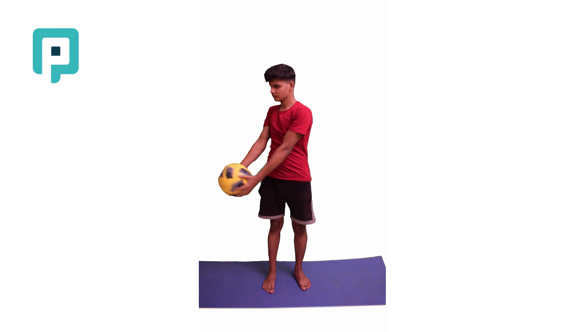 bilateral diagonal pnf extension pattern with medicine ball - beginner Upper Body exercise