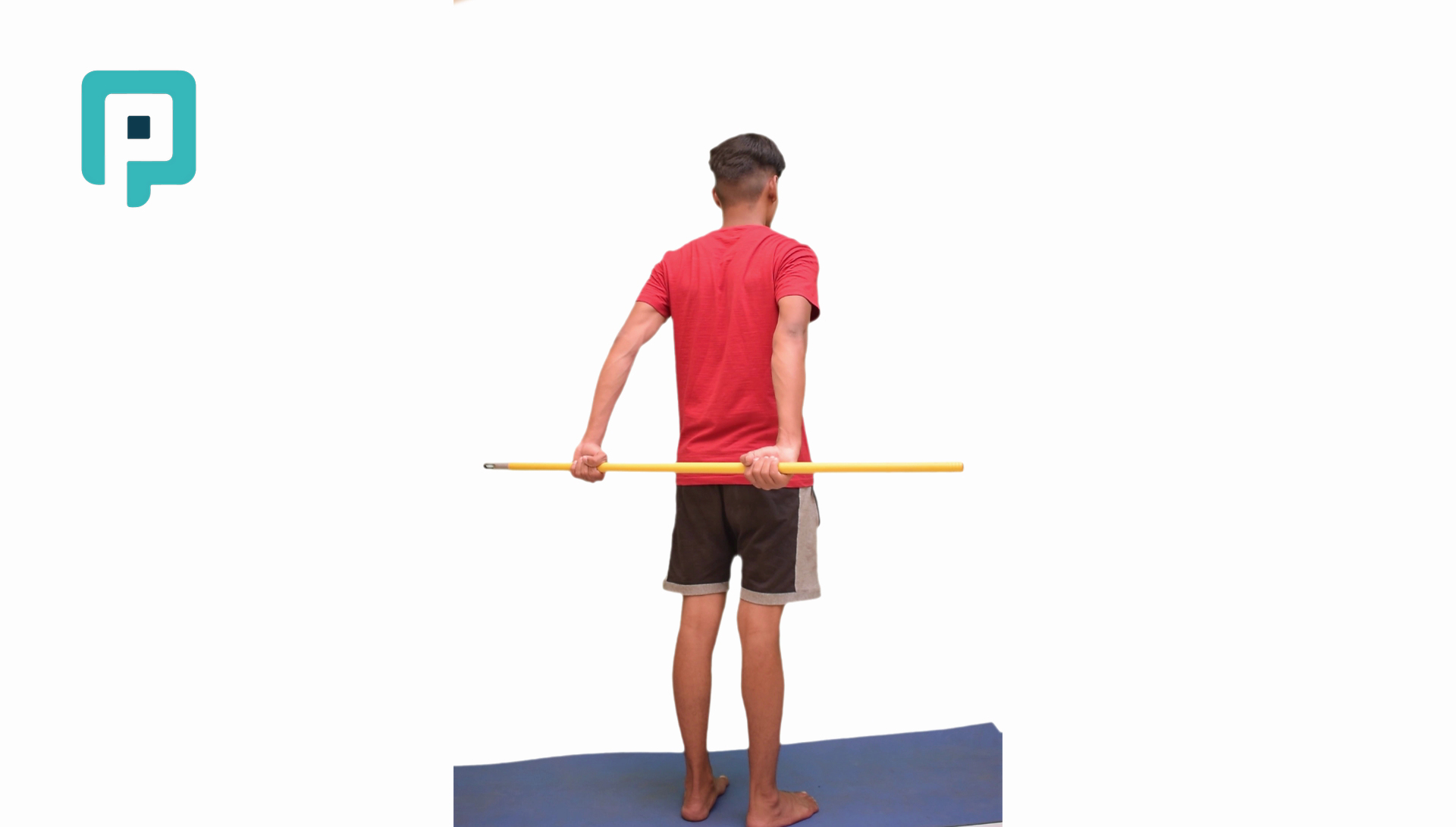standing shoulder extension with rod - beginner Upper Body exercise