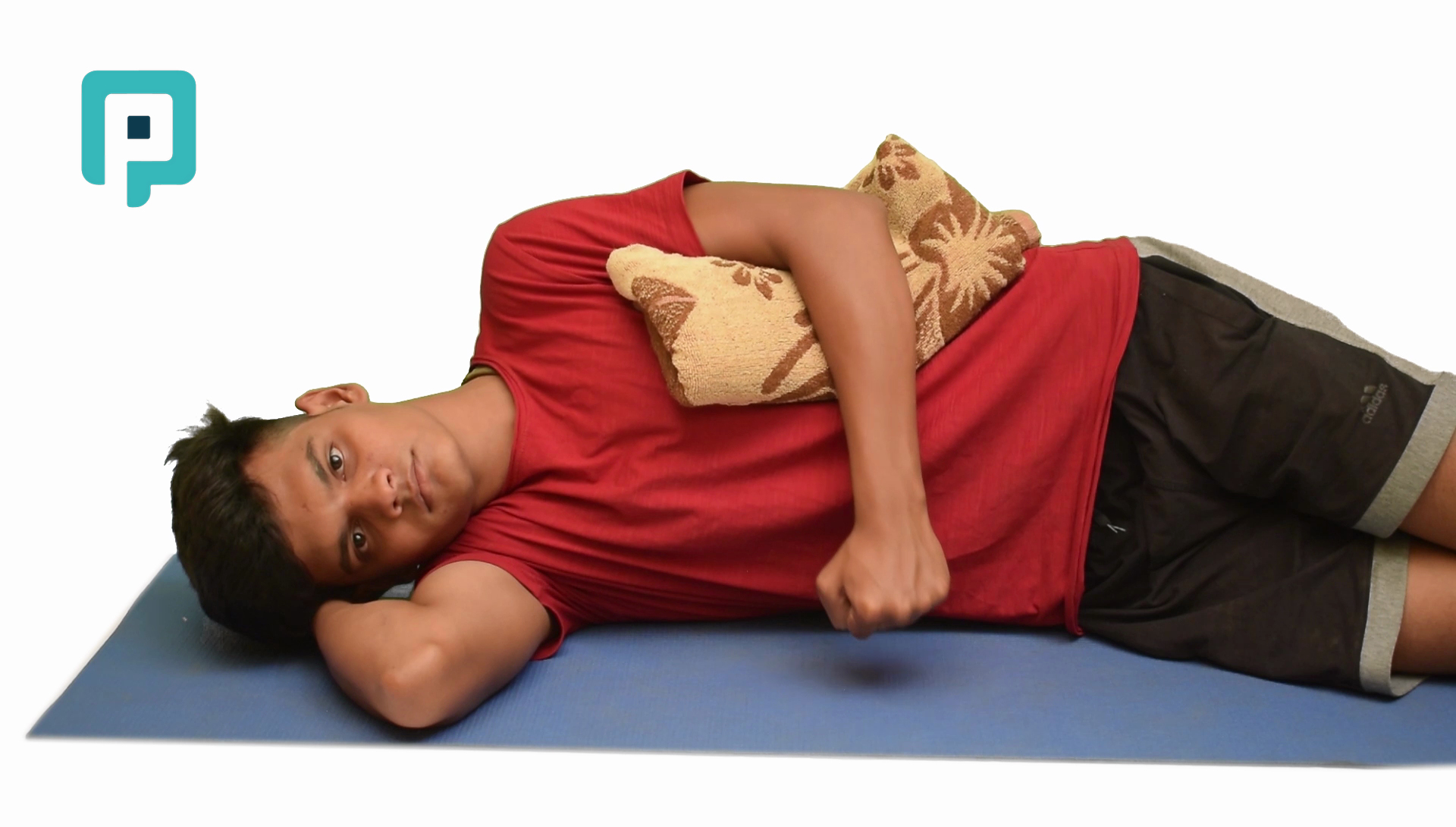 side lying shoulder internal rotation - beginner Upper Body exercise