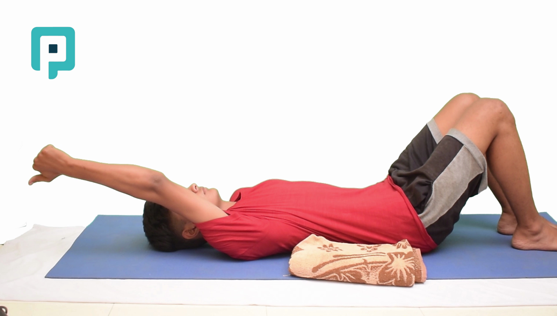 supine shoulder flexion - beginner Upper Body exercise
