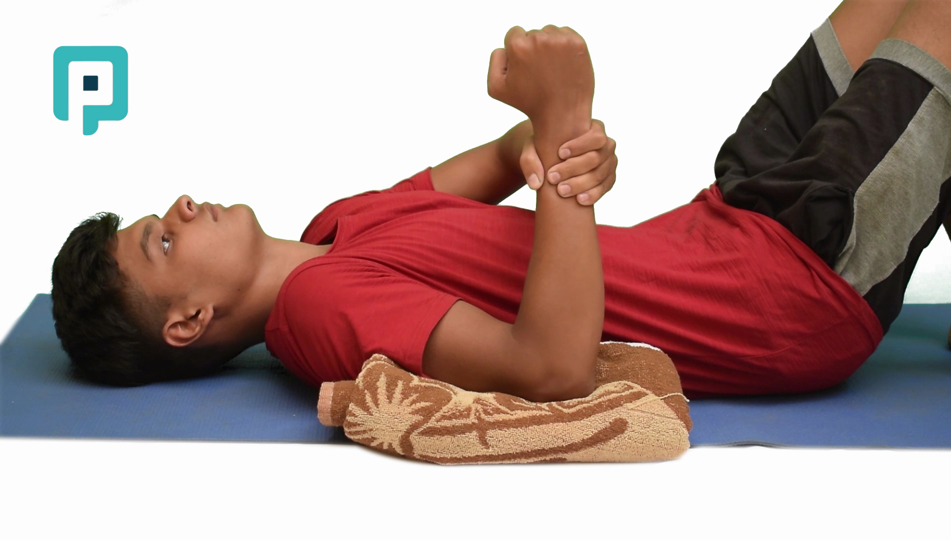 supine shoulder internal rotation with assisted hand - beginner Upper Body exercise