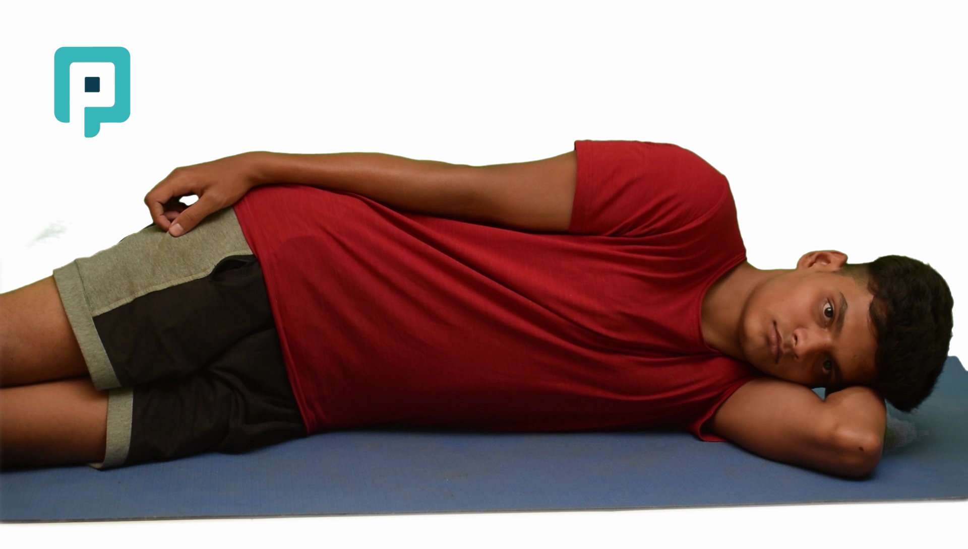 side lying blade set - beginner Trunk exercise
