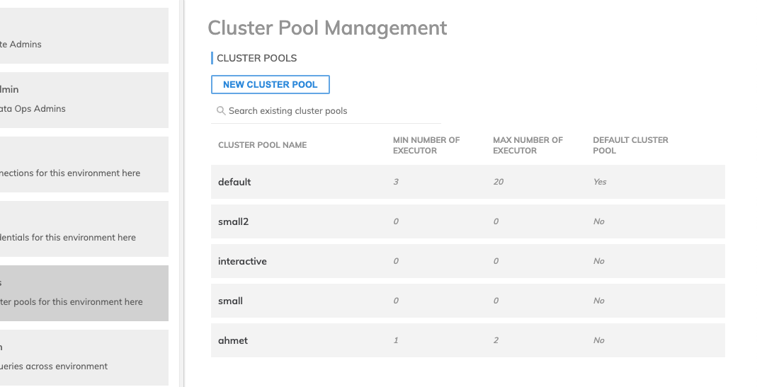 cluster pool