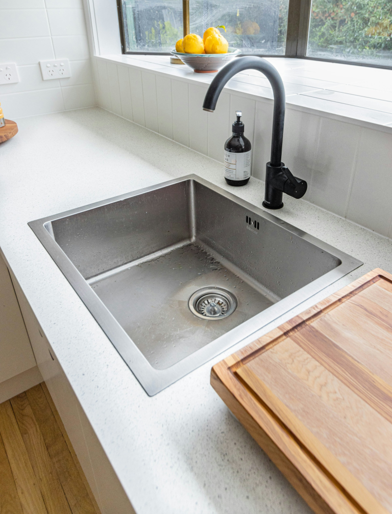 Kitchen sink and plumbing