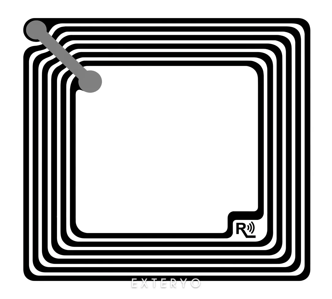 Tag NFC adesivo inlay 48 x 48 mm
