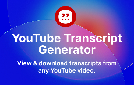 Youtube Transcript Generator