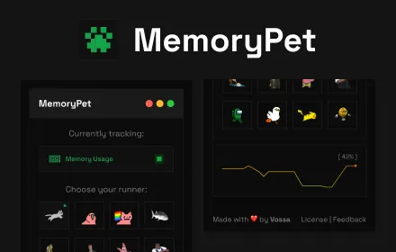 MemoryPet - Animated Pets for Your Toolbar