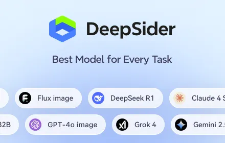 DeepSider™:AI Sidebar | DeepSeek, Gemini, Claude, GPT