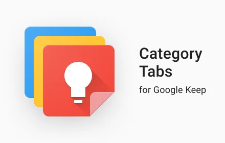 Category Tabs for Google Keep™