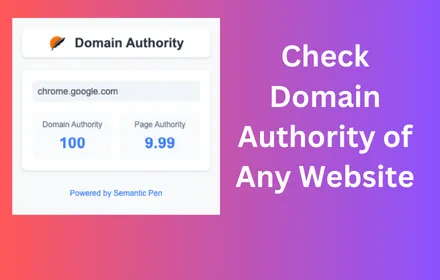 Domain Authority Checker