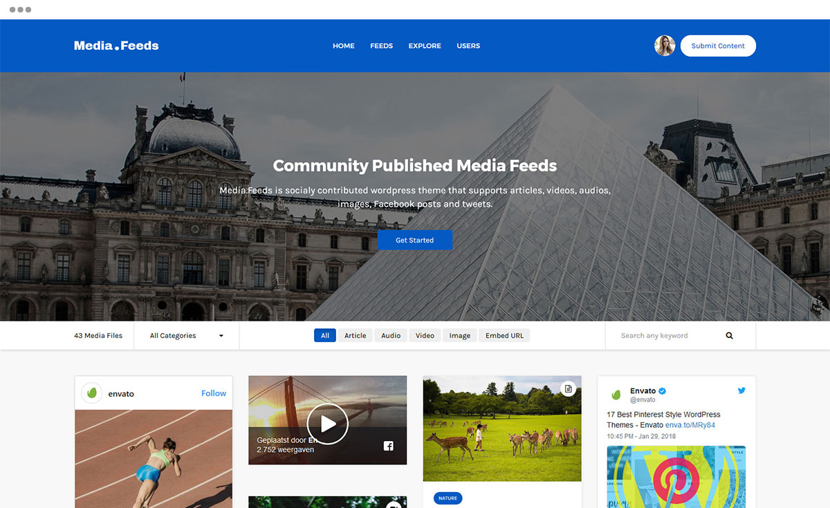 uploader wordpress theme