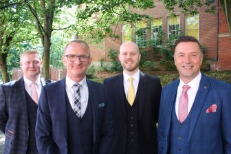 Phillip Brown , Tim Downing, Dale Brewster and Nigel Jemson, Pygott & Crone Nottingham