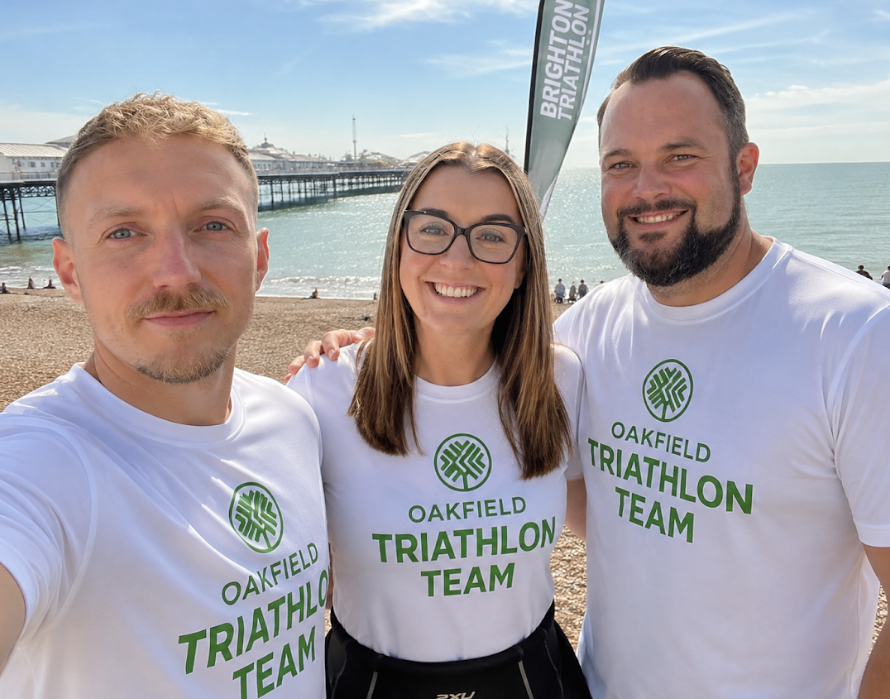 Agency team takes on triathlon for children's cancer charity
