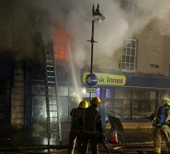 Fire breaks out at estate agency branch