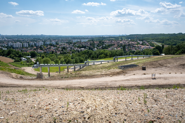 Le futur parc du Sempin à Chelles aménagé à partir des déblais du chantier du métro du Grand Paris Express / © Société du Grand Paris - AC Barbier