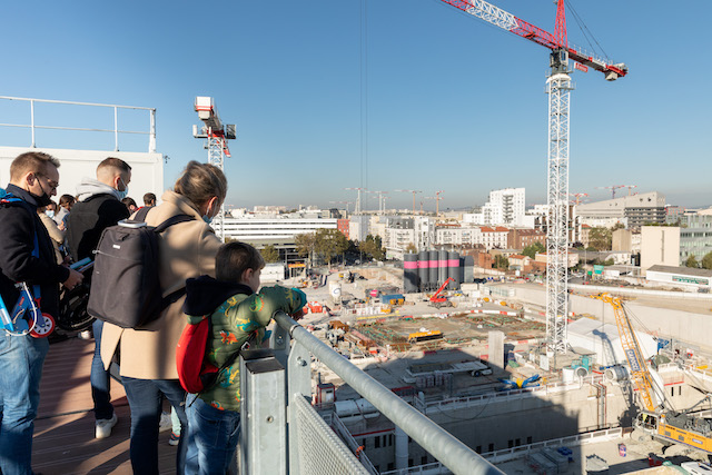 Visite du chantier de la future gare du Grand Paris Express Saint-Denis Pleyel le 16 octobre / © Société du Grand Paris - Claire-Lise Havet