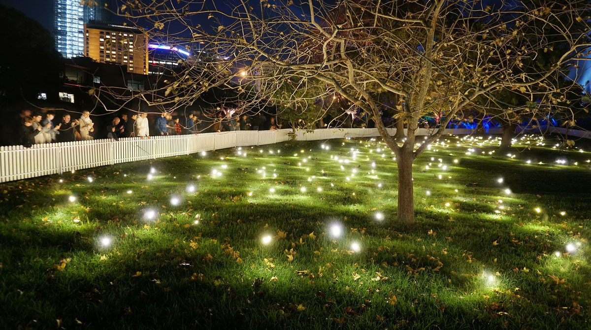 Les installations de l'exposition "Lumières" sont visibles gratuitement au parc des la Villette à Paris du 15 décembre au 1er janvier / DR