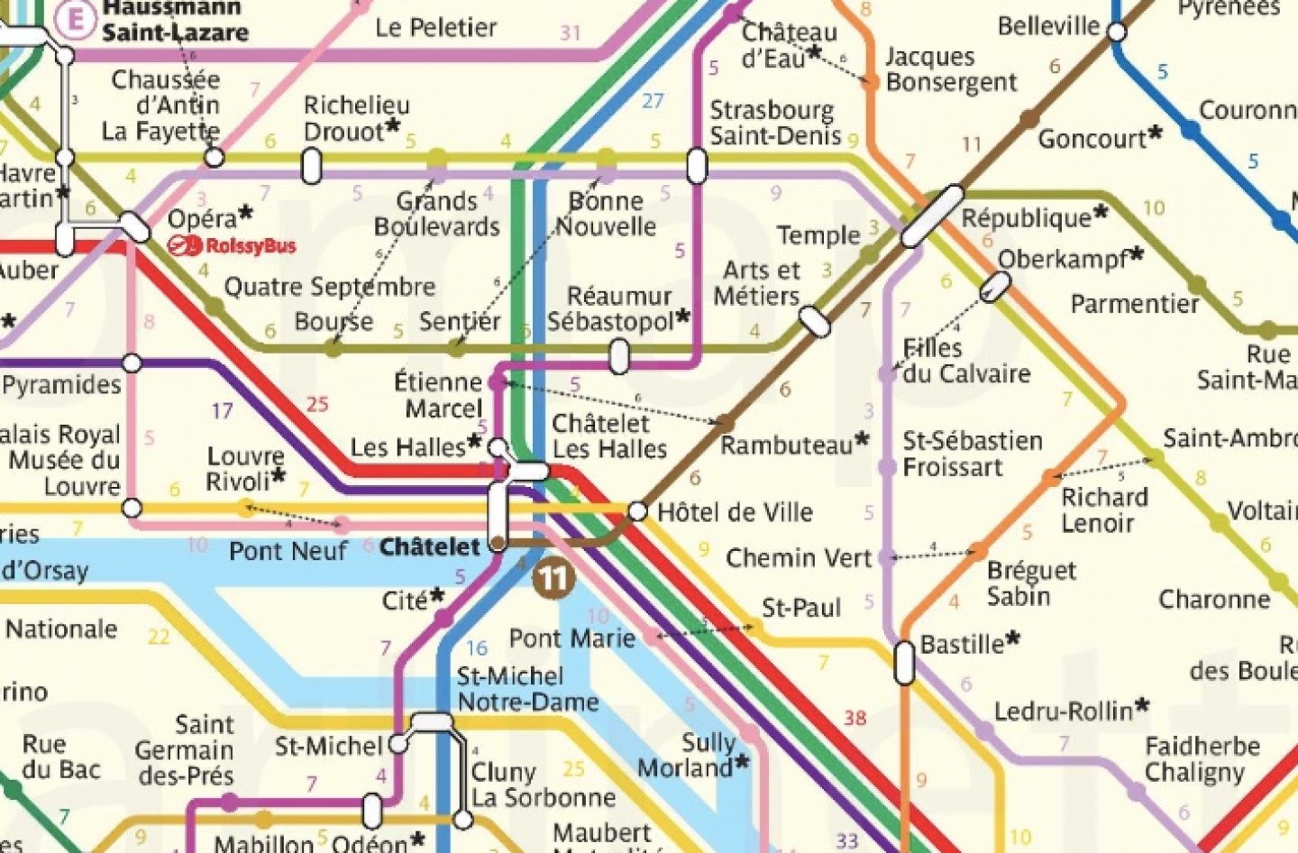 plan métro paris à imprimer