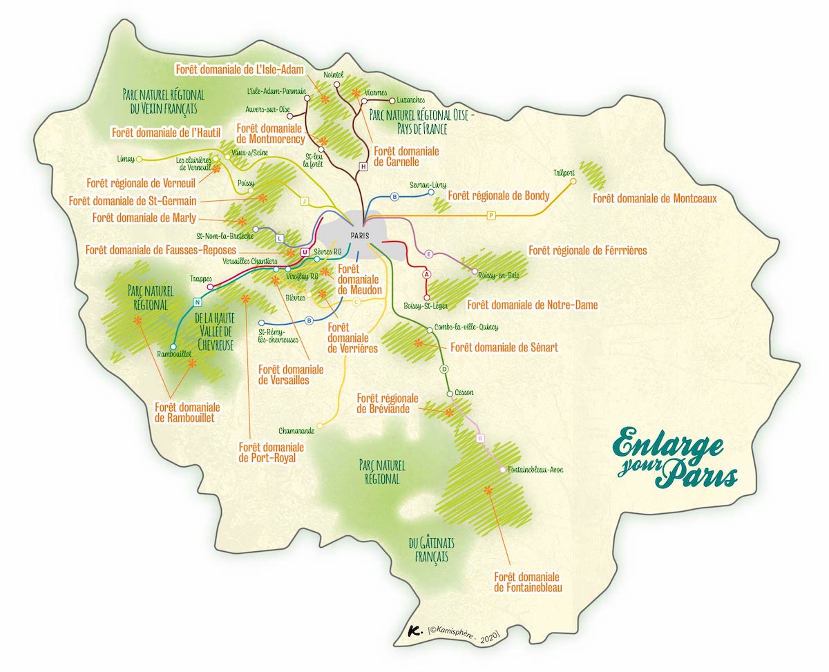 carte des forets en france