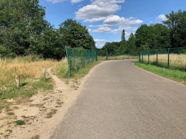  Le chemin de terre qu’il faut suivre au niveau de la base nautique de Boissise-le-Roi / © Steve Stillman pour Enlarge your Paris