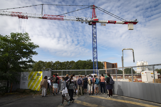 Jour 9. Chantier de la gare de Noisy-Champs, future interconnexion entre le RER A et la Ligne 15 sud / © Jérômine Derigny pour Enlarge your Paris