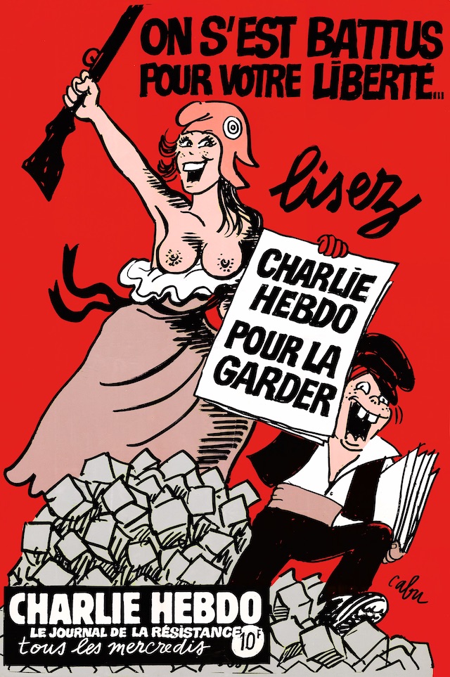 Affiche de Cabu pour Charlie Hebdo en 1994 / © V. Cabut