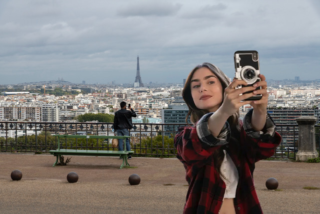 Emily dans le Grand Paris au parc de Saint-Cloud / © Serie Mania - Jérômine Derigny et