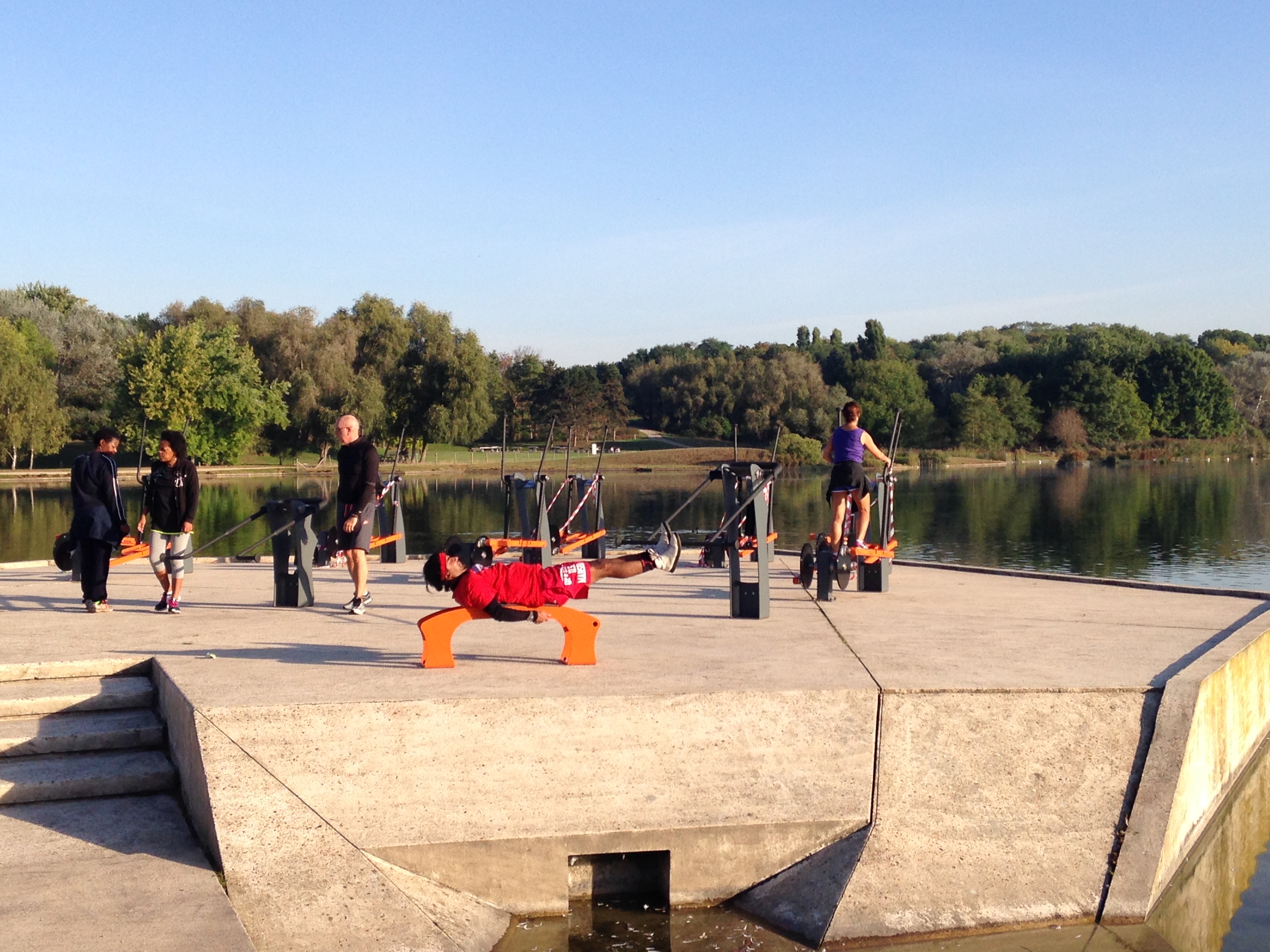 Les appareils de musculation du parc de La Courneuve. ©DR