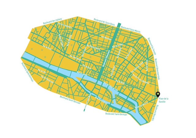 Les rues concernées par la zone à trafic limité à Paris / DR