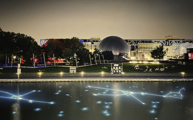 Le parc de La Villette à Paris se met en lumières du 2 décembre au 2 janvier / © 1024 Architecture