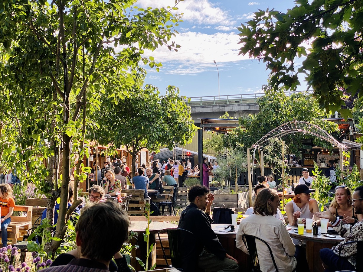 Le Jardin21, une oasis urbaine sur les rives du canal de l'Ourcq entre Paris et Pantin / © Aude Baduel